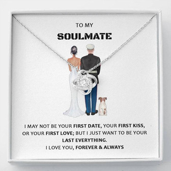 Soldier To Soulmate Military Wedding - Love Knot Necklace - Thegiftio UK
