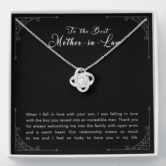 To My Mother - Always Welcoming - Love Knot Necklace - Thegiftio UK