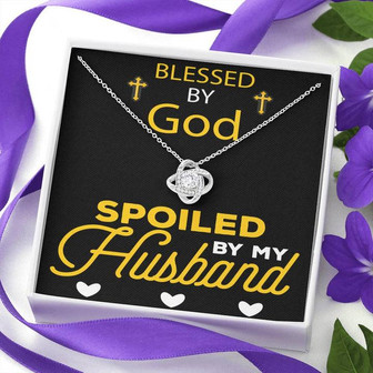 Spoiled By My Husband Love Knot Necklace - Thegiftio