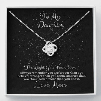Star Map Love Knot Necklace The Night You Were Born - Thegiftio UK