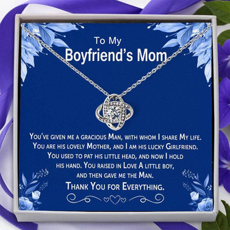 Thank You Gift For Boyfiends Mom - Love Knot Necklace - Thegiftio UK
