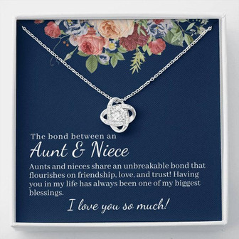 The Bond Between Aunt & Niece Love Knot Necklace - Thegiftio UK