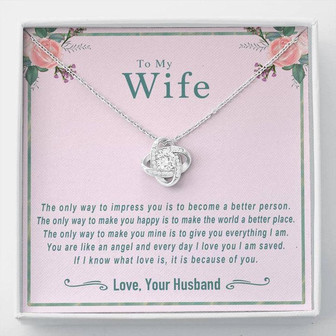 To My - You Are An Angel Love Knot Necklace - Thegiftio UK