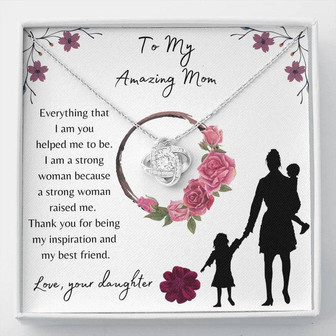 To My Amazing Mom Love Knot Necklace - Thegiftio UK