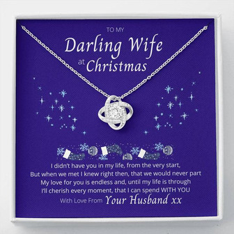 To My Darling Wife - Love Knot Necklace - Thegiftio UK