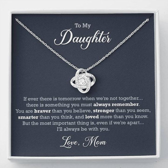 To My Daughter - Gift For Daughter - The Love Knot Necklace - Thegiftio UK