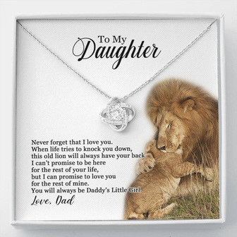 To My Daughter - Love Knot Necklace - Thegiftio UK