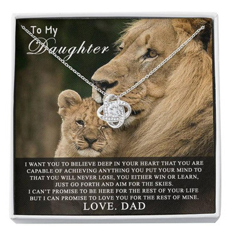 To My Daughter- Love Knot Necklace - Thegiftio UK