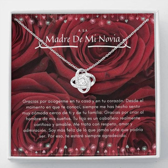 To My Future Mom Spanish - The Love Knot Necklace - Thegiftio UK