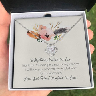 To My Future Mother-In-Law - Mother's Day Gift - Love Knot Necklace - Thegiftio UK