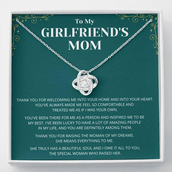 To My Girlfriend's Mom - Love Knot Necklace - Thegiftio UK