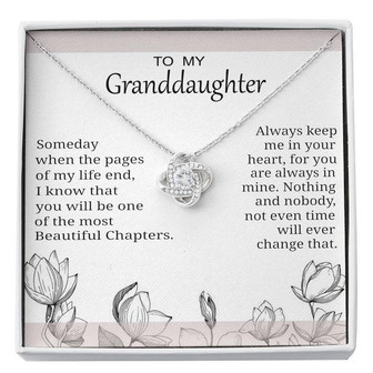 To My Granddaughter - Love Knot Necklace❤ - Thegiftio UK