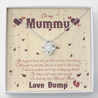 To My Mummy - From Bump - Pregnancy Gift - Mother's Day Gift - Love Knot Necklace - Thegiftio UK