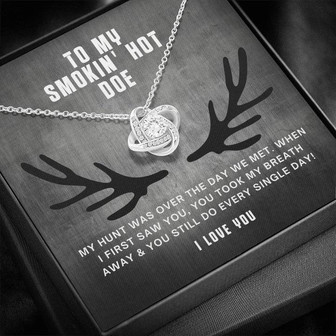 To My Smokin' Hot Doe Love Knot Necklace - Thegiftio UK
