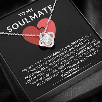 To My Soulmate - Love Knot Necklace - Thegiftio UK