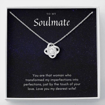 To My Soulmate - The Love Knot Necklace - Thegiftio UK