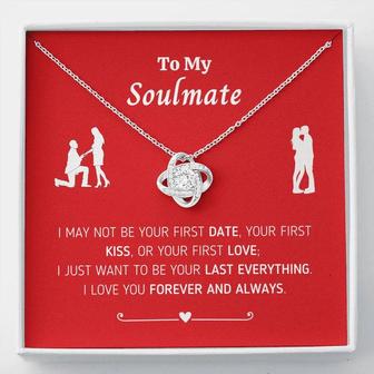 To My Soulmate "I May Not Be..Love Knot Necklace" - Thegiftio UK