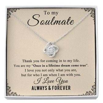 To My Soulmate Love Knot Necklace 💕 - Thegiftio UK