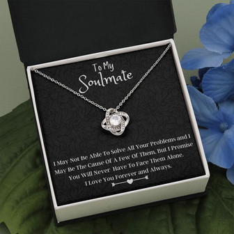 To My Soulmate Love Knot Necklace - Thegiftio UK
