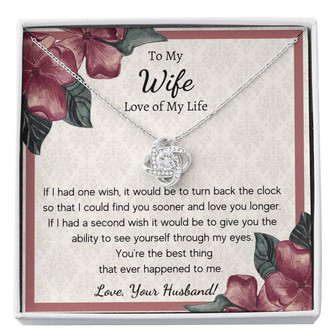 To My Wife - Love Knot Necklace - Thegiftio UK
