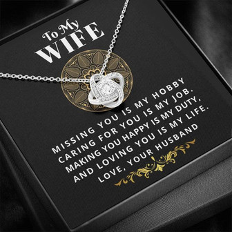 To My Wife - Love Knot Necklace - Thegiftio UK