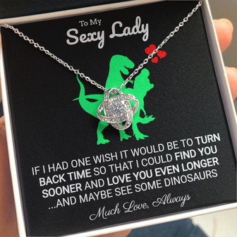 Turn Back Time - Stunning Love Knot Necklace - Thegiftio UK