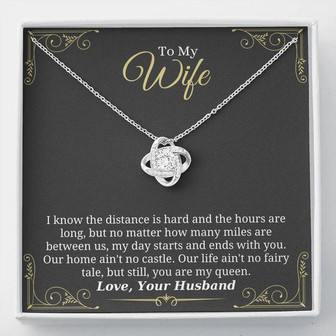 You Are My Queen - Love Knot Necklace For Wife - Thegiftio UK