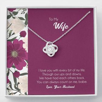 You Can Always Count On Me | Personalized Gift💓 Love Knot Necklace - Thegiftio UK