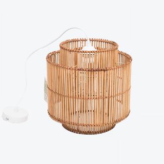 Large natural chandeliers pendant light bamboo hanging decor lamp | Rusticozy
