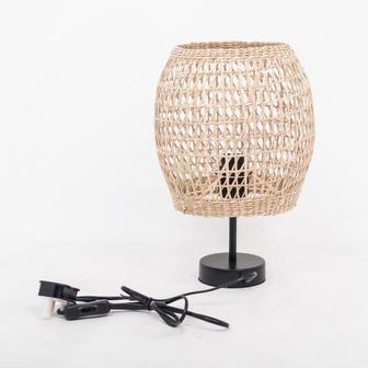 natural seagrass table lamp desk lamp bedside lamp home decor | Rusticozy DE