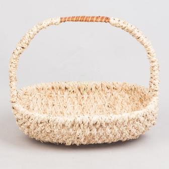 Handcrafted woven bamboo gift basket flower basket for home decor | Rusticozy