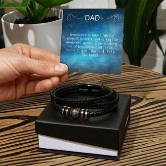 Best Dad Love You Forever Bracelet Birthday Gifts From Daughter Son | Mazezy