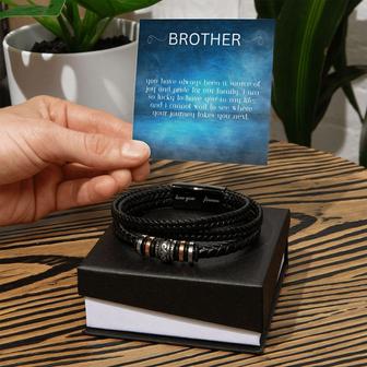 Brother Bracelet Gift From Sister With Message Card | Mazezy