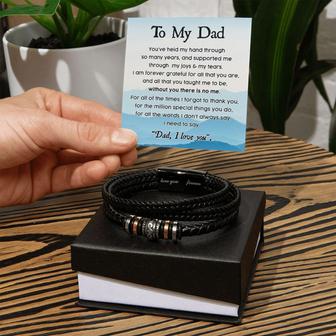 To My Dad Love You Forever Bracelet Held My Hand Father’s Day Gift | Mazezy