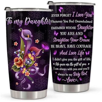 Daughter Gifts From Mom, Mother Day Gifts For Daughter, Birthday Gifts Christmas Gift For Daughter Tumbler 20oz, 2023 Graduation Gift For Daughter | Mazezy