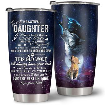 Daughter Gifts from Dad Father, To My Daughter Gifts From Dad, Best Birthday Gift 2023 Graduation Gift For Daughter, Christmas Tumbler 20oz  | Mazezy