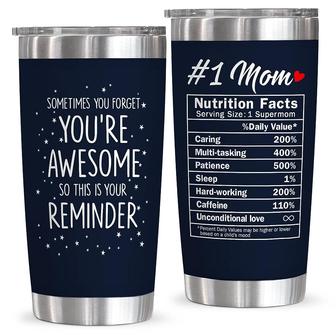 Gifts For Mom, Mother Gifts From Daughter Son, Birthday Christmas Mothers Day Gifts for Mom, Bonus Mom Tumbler 20oz, Best Mom Reminder Quote | Mazezy