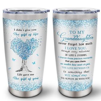 Granddaughter Gifts, Granddaughter Gifts From Grandma, Birthday Gifts For Granddaughter Tumbler 20oz, Love You Forever Motivational Inspiring Quote | Mazezy