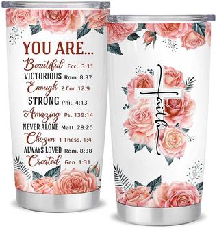 Christian Tumbler Gifts for Women, Religious Gifts, Inspirational Gifts with Bible Verse God, Sister Tumbler 20oz, Birthday Gifts For Sister In Law | Mazezy