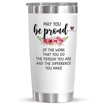 Proud Coworker Gifts, Thank You Tumbler 20oz Gift, Boss Lady Appreciation Gifts, Retirement Gifts For Women, Birthday Stainless Steel Tumbler Cup | Mazezy
