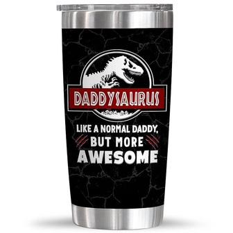 Father's Day Gifts For Dad, Cool Dad Birthday Gifts From Daughter Son Kids, New Dad, Dad To Be, First Dad Tumbler 20oz, Daddysaurus Awesome Dad | Mazezy
