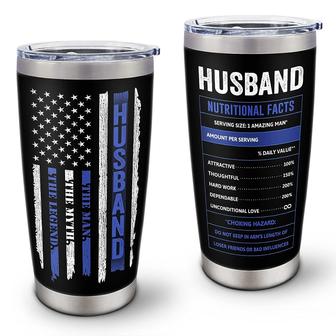 20oz Tumbler Gifts for Husband/Men/Him, Husband Birthday Gift, The Legend Funny Facts Husband Gift From Wife, Best Gift Idea For Husband Travel Cup | Mazezy
