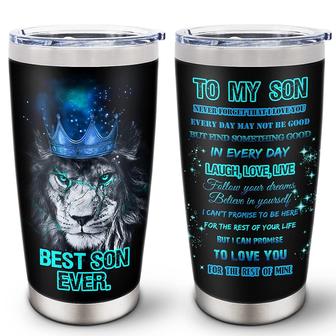 Gifts For Son on Father's Day, Son Gifts From Mom, Best Son Stainless Steel Tumbler 20oz, Lion Son Gifts From Dad, Best Son Ever Gift Tumbler 20oz | Mazezy