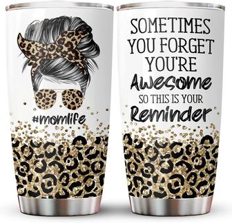 Mom Gifts, Birthday Gift for Mom, Mom Life Tumbler 20 oz, Mom Gifts From Kid Tumbler 20oz, Funny Gift For Moms From Daughter Son Husband Travel Cup | Mazezy
