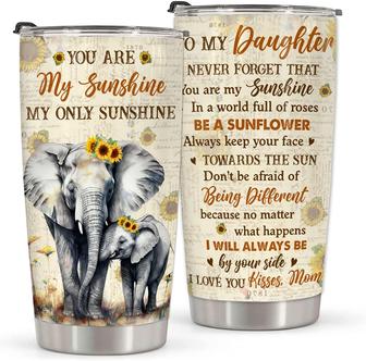 Daughter Gifts From Mom, Mother Day Gifts For Daughter My Only Sunshine, Birthday Gifts For Daughter Tumbler 20oz, 2023 Graduation Gift For Daughter | Mazezy