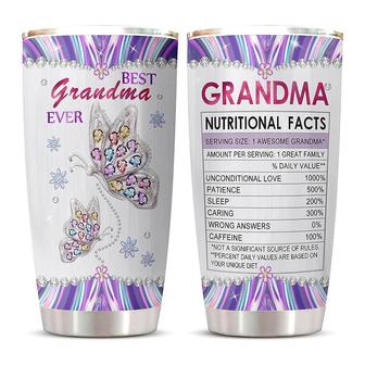 Grandma Gifts, Gifts for Grandma from Granddaughter Grandson Grandkids, Nutrition Facts Mothers Day Gifts Birthday for Grandma Tumbler 20oz | Mazezy