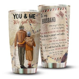 Husband Birthday Gift, Gifts for Husband, Valentine's Day, Romantic Gifts for Him from Wife Tumbler 20oz, We Got This Travel Cup Couple Gift | Mazezy
