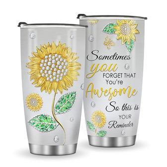 Sunflower Tumbler Gifts for Women Birthday Gift for Mom Friend Girls, Valentine Tumbler 20oz, Retirement Gift For Women, 50th Birthday Gift For Women  | Mazezy
