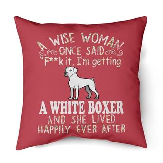 A wise woman white boxer | Mazezy