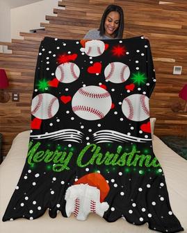 Baseball Christmas tree Blanket, Christmas baseball blanket, Blanket gifts for son, baseball mom blanket, Baseball son gifts, Christmas gift | Mazezy